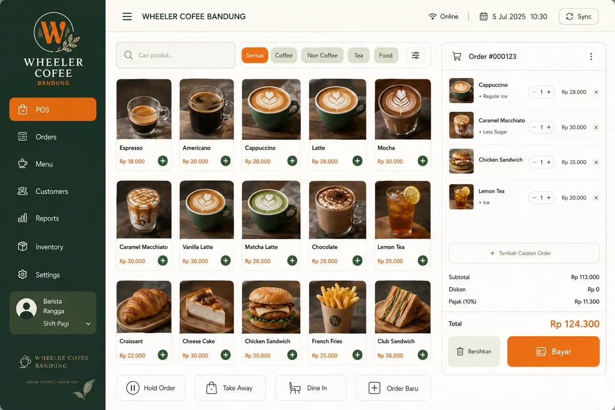 Wheeler Coffee — POS Aplikasi Native Android